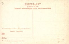 VINTAGE POSTCARD Windmill Zuid Bevelandsche Boerin Folklore