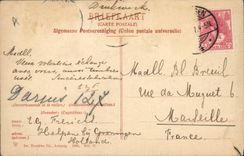 Folklore de Marken del traje del molino de viento de la POSTAL de la VENDIMIA