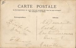 Recipiente Palavas de la POSTAL de la VENDIMIA que pesca el casino