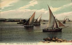 CPA Bateau de Peche Cette Rentree des bateaux de peche