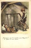 CPA Fantaisie Illustrateur Poulbot 