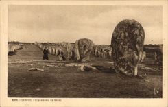 CPA Dolmen Menhir Carnac Alignements de Menhir 