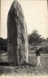 CPA Dolmen Menhir Huelgoat Menhir de Herampeulven
