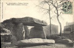 CPA Dolmen Menhir St Nazaire Dolmen Trilithe 