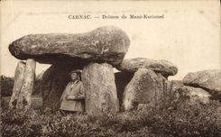 CPA Dolmen Menhir Carnac Dolmen de Mane Kerioned