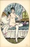 CPA Fantaisie Illustrateur Femme Nue erotique