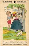 VINTAGE POSTCARD Fantasy Illustrator Children Miraculous Barometer Dog
