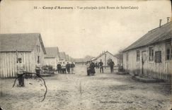 CPA Fantaisie Militaria Camp d'Auvours Vue principale cote route de Saint Calais 