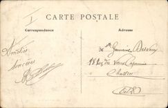 VINTAGE POSTCARD Fantasy Militaria Camp of Auvours Seen principal dimension road of Calais Saint