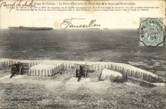 CPA Fantaisie Militaria Camp de Chalons La plaine Vue prise du Phare Sud de la batterie d'experiences