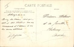 CPA Fantaisie Militaria Souvenir de Sathonay 