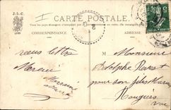 VINTAGE POSTCARD Militaria Fantasy Everyone with the juice