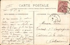 Fantasía de Militaria de la POSTAL de la VENDIMIA en operaciones el alojamiento