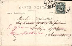 CPA Fantaisie Militaria Grandes Manoeuvres de l'Est Sept 1904 Officiers Etrangers 