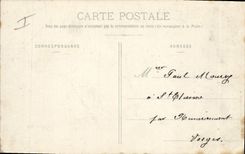 VINTAGE POSTCARD Militaria Fantasy With the camp of Mailly Camping of artillery