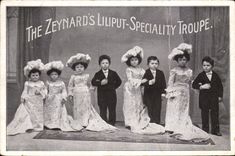 CPA Nain Nains The Zeynard's Liliput Speciality Troupe