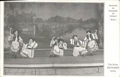 VINTAGE POSTCARD Dwarf Dwarves Souvenir of the Kingdom of Lilliput Paris The Great Zeynard Family