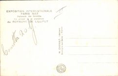 CPA Nain Nains Exposition internationale Paris 1937 Royaume de Lilliput 