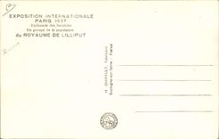 CPA Nain Nains Exposition internationale Paris 1937 Royaume de Lilliput 
