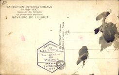 CPA Nain Nains Exposition internationale Paris 1937 Royaume de Lilliput 