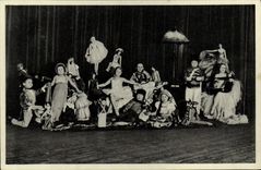VINTAGE POSTCARD Dwarf Dwarves the troop of Katia Lilliputians of the Casino of Paris Manager S of Koby