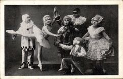 CPA Nain Nains Lilliputiennes Russes Katia Casino de Paris 