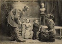CPA Nain Nains Luna Park Porte Maillot Paris Les nains bearnais 