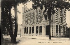 Estación de Draguignan de la POSTAL de la VENDIMIA la nueva oficina de correos