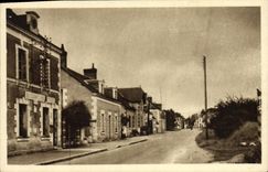 Calle principal de Thesee de la estación de la POSTAL de la VENDIMIA