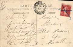 Estación Greoulx les Bains La Poste de la POSTAL de la VENDIMIA