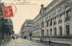 Calle de Levallois Perret de la estación de la POSTAL de la VENDIMIA de la sociedad industrial de Cormeille de los teléfonos