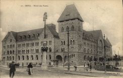 Edificio de la oficina de correos de Metz de la estación de la POSTAL de la VENDIMIA