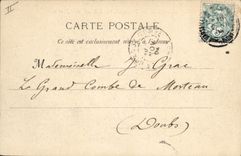 Edificio de la oficina de correos de Marsella de la estación de la POSTAL de la VENDIMIA