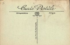 Estación de Metz de la POSTAL de la VENDIMIA el edificio de la oficina de correos y la estación de tren