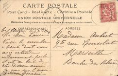 VINTAGE POSTCARD Windmill Seen of the windmill Romaneche Thorins