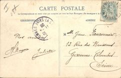 VINTAGE POSTCARD Camp of Trawl-nets Lighthouse and hutments