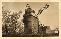 VINTAGE POSTCARD Windmill Paris Mill of the Montmartre Wafer