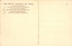 VINTAGE POSTCARD Windmill Paris Mill of the Montmartre Wafer