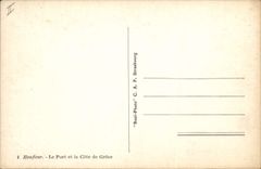 CPA Bateau Peche Honfleur Le port et la Cote de Grace 