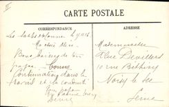 VINTAGE POSTCARD Bateau Fishes the Tower of Arundel Sables d'Olonne