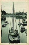 VINTAGE POSTCARD Bateau Fishes Pornic With the port