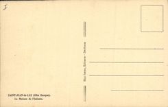 VINTAGE POSTCARD Bateau Fishes Holy Jean de Luz the house of Infante