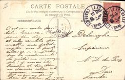 VINTAGE POSTCARD Bateau Fishes In roads