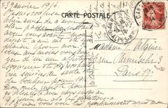 VINTAGE POSTCARD Bateau Fishes Cannes the port and Suquet