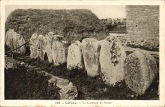 CPA Menhir Dolmen Carnac Le Cromlech du Menec 