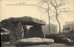 CPA Menhir Dolmen St Nazaire Dolmen Trilithe 