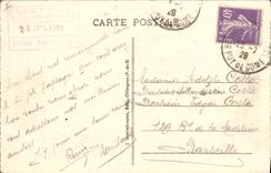 VINTAGE POSTCARD Menhir Dolmen Auvergne Lake Pavin Gone under wood Echo towards the south