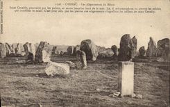 CPA Menhir Dolmen Carnac Les alignements du Menec 