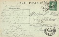 VINTAGE POSTCARD Menhir Dolmen Langoiran Monolithe calls Cep in the gardens of the old castle