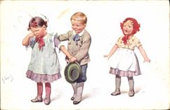 CPA Fantaisie Illustrateur Feiertug Enfants 